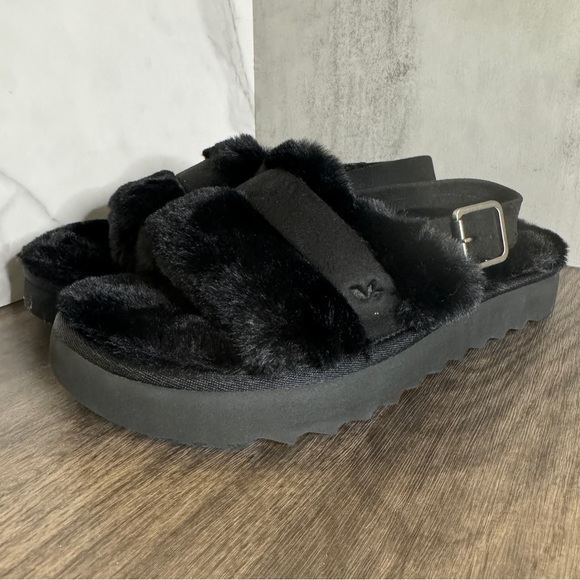 Koolaburra by UGG Sandal Slippers Black Size 10 - Picture 2 of 6